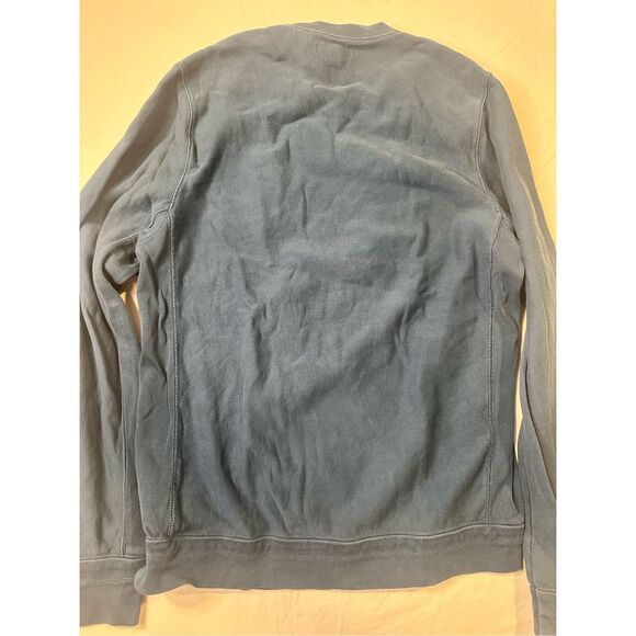 Burberry embroidered washed blue crewneck soft lightweight sweater, size Large - Picture 6 of 6